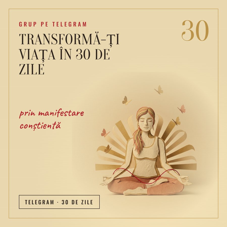 Coperta produsului: Transformă-ți Viața în 30 de Zile prin Manifestare Conștientă